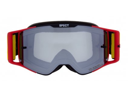 brýle TORP, RedBull Spect (černé/červené matné, plexi stříbrné zrcadlové)
