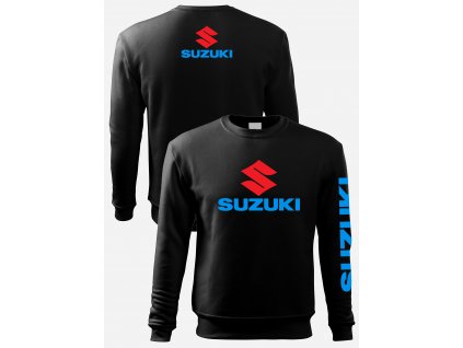 Suzuki černá mikina bez kapuce