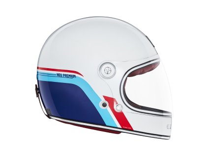 přilba REVENGE, NOX PREMIUM (bílá,modrá,červená) 2025 (Velikost/Provedení XL)