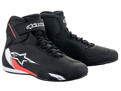 boty SEKTOR, ALPINESTARS (černá/bílá/červená fluo) 2026 (Velikost/Provedení 44)