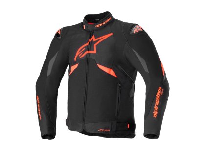 bunda T-GP R 3 DRYSTAR, ALPINESTARS (černá/červená fluo/bílá) 2026 (Velikost/Provedení S)