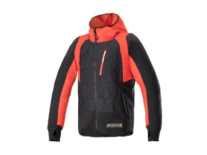bunda MO.ST.EQ HYBRID, ALPINESTARS (černá/červená) 2025 (Velikost/Provedení L)