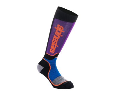 ponožky MX PLUS, ALPINESTARS, dětské (černá/oranžová/fialová/modrá/šedá) 2024