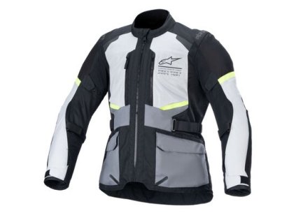 bunda ANDES AIR DRYSTAR, ALPINESTARS (světle šedá/tmavě šedá/černá/žlutá fluo) 2026 (Velikost/Provedení L)