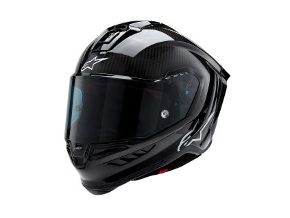 přilba SUPERTECH R10 SOLID, ALPINESTARS (lesklý karbon/matný karbon) 2026 (Velikost/Provedení L (obvod 59 - 60 cm))