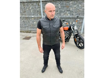 Kožená vesta na motorku TXR Magnum 2