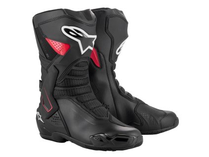 boty SMX-6 3 DRYSTAR, ALPINESTARS (černá/červená) 2025 (Velikost/Provedení 50)