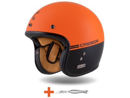 přilba Eso Super Hooligan, CASSIDA (černá/oranžová perleť) 2026 (Velikost/Provedení 2XL (63 až 64 cm))