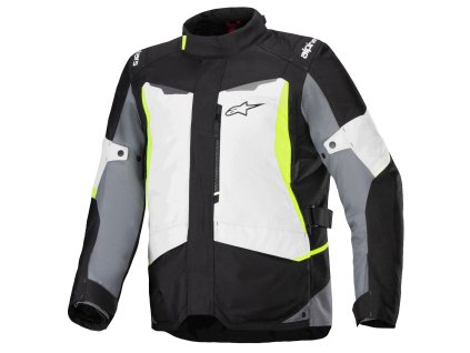 bunda ST-1 WATERPROOF, ALPINESTARS (světle šedá/černá/žlutá fluo) 2026 (Velikost/Provedení XL)
