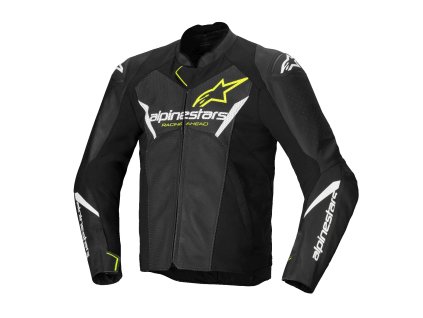 bunda FASTER 3 AIRFLOW, ALPINESTARS (černá/bílá/žlutá fluo) 2026 (Velikost/Provedení 54)