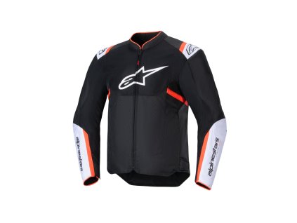 bunda T-SPS AIR V2, ALPINESTARS (černá/bílá/červená fluo) 2026 (Velikost/Provedení 3XL)
