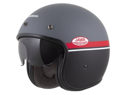 přilba Oxygen 2.0 Jawa OHC, CASSIDA (šedá matná/červená/černá/bílá) 2026 (Velikost/Provedení S (55 až 56 cm))