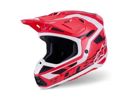 přilba SUPERTECH S-M7 DEED, ALPINESTARS (červená/černá/bílá) 2026 (Velikost/Provedení XS)