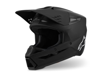 přilba S-M3 SOLID, ALPINESTARS (černá matná) 2026 (Velikost/Provedení 2XL)