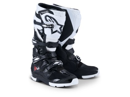 boty TECH 7 ENDURO, ALPINESTARS (černá/bílá) 2026 (Velikost/Provedení 45,5)