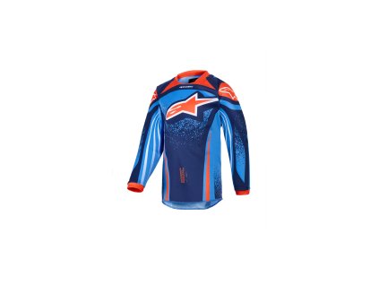 dres RACER NOMUR KIDS, ALPINESTARS, dětské (tmavě modrá/oranžová/černá) 2026 (Velikost/Provedení XS)