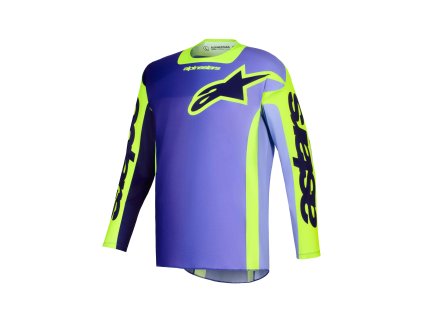 dres RACER PORTL, ALPINESTARS (fialová/žlutá fluo) 2026 (Velikost/Provedení M)