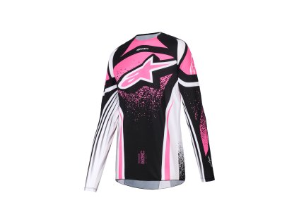 dres STELLA TECHSTAR NOMUR, ALPINESTARS, dámské (černá/bílá/růžová) 2026 (Velikost/Provedení M)
