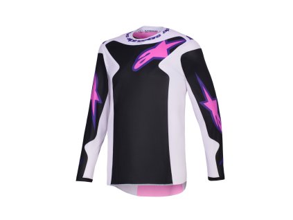 dres FLUID GRID, ALPINESTARS (černá/světle šedá/fialová) 2026 (Velikost/Provedení 2XL)