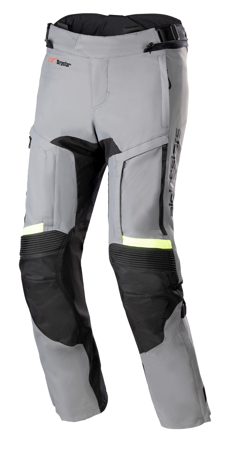 kalhoty BOGOTA PRO DRYSTAR 3 SEASON, ALPINESTARS (šedá/tmavě šedá/černá/žlutá fluo, třísezonní provedení) 2024 Velikost/Provedení: XL