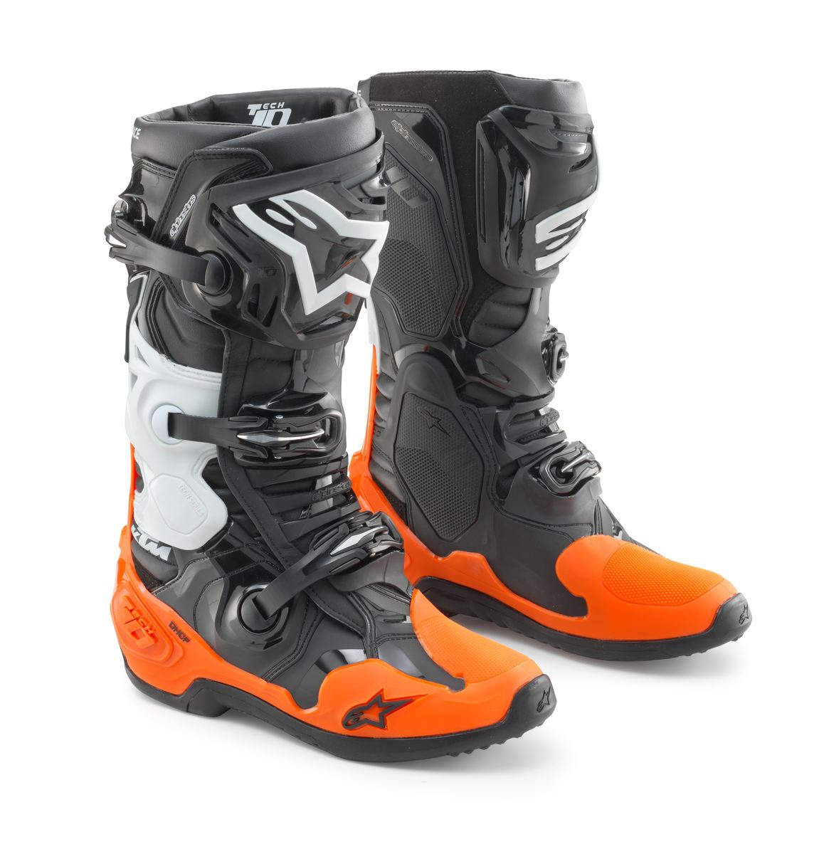 boty ALPINESTARS TECH 10 , KTM (černá/oranžová) 2024 Velikost/Provedení: 45,5