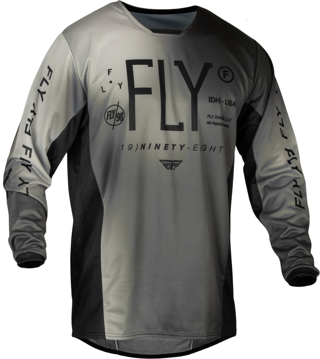 dres KINETIC PRODIGY, FLY RACING - USA 2024 dětské (černá/šedá) Velikost/Provedení: YL