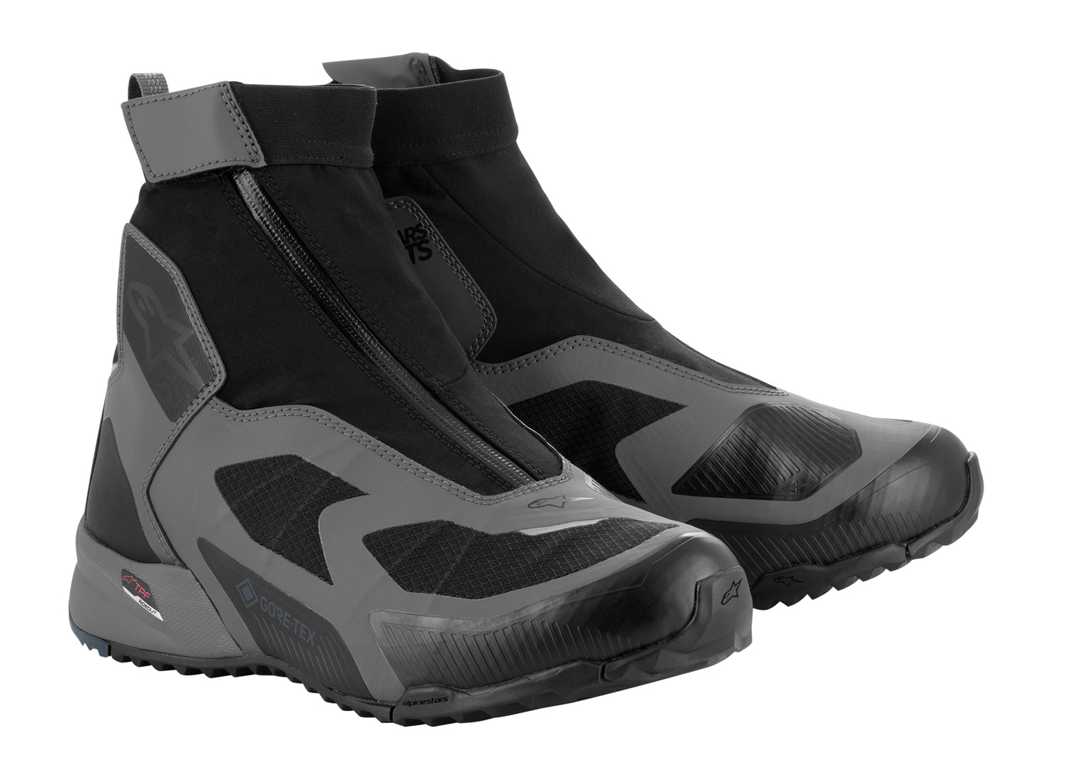 boty CR-8 GORE-TEX, ALPINESTARS (černá/tmavě šedá/tmavě modrá) 2024 Velikost/Provedení: 43,5