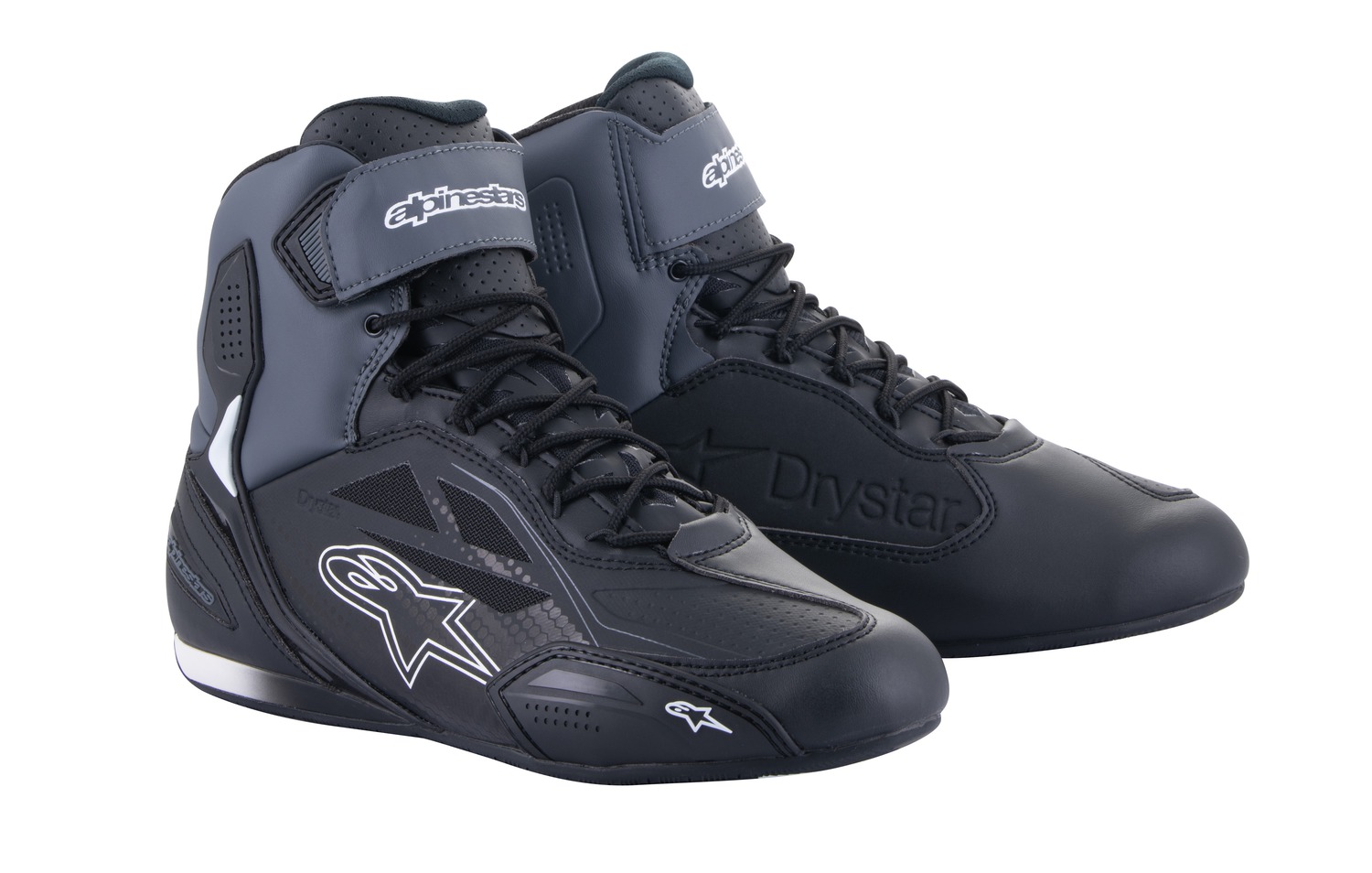 boty FASTER-3 DRYSTAR, ALPINESTARS (černá/tmavě šedá) 2024 Velikost/Provedení: 40,5