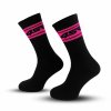 4SR black socks Pink Stripes 2