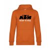 Pánská mikina s kapucí s motivem KTM Ready to race, oranžová