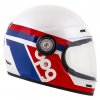 přilba Fibre OPG, CASSIDA (bílá/modrá/červená) (Velikost/Provedení S (55 až 56 cm))