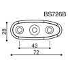 Rizoma BS726B Adaptér zrcátka Suzuki černý (Velikost/Provedení Černá)