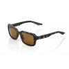 sluneční brýle RIDELEY Matte Black Havana, 100% (bronzové sklo)