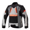 bunda HALO DRYSTAR, ALPINESTARS (světle šedá/tmavě šedá/černá/červená fluo) 2026 (Velikost/Provedení 3XL)