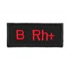 Moto nášivka s krevní skupinou B Rh+