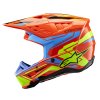 přilba S-M5 ACTION 2, ALPINESTARS (oranžová fluo/světle modrá/žlutá fluo) 2026 (Velikost/Provedení S (obvod 55 - 56 cm))