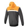 bunda CHROME STREET HOODIE HONDA kolekce, ALPINESTARS (černá/šedá/oranžová) 2024 (Velikost/Provedení M)