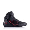 boty FASTER-3 RIDEKNIT, ALPINESTARS (černá/tmavě šedá/červená) 2026 (Velikost/Provedení 40,5)