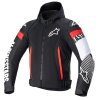 bunda ZACA AIR WATERPROOF, ALPINESTARS (černá/bílá/červená fluo) 2026 (Velikost/Provedení S)