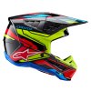 přilba S-M5 ACTION 2, ALPINESTARS (žlutá fluo/červená fluo) 2026 (Velikost/Provedení XL (obvod 61 - 62 cm))