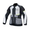 bunda ANDES AIR DRYSTAR, ALPINESTARS (světle šedá/tmavě šedá/černá/žlutá fluo) 2026 (Velikost/Provedení S)