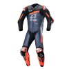 jednodílná kombinéza GP PLUS 4, TECH-AIR kompatibilní, ALPINESTARS (černá/červená fluo/tmavě modrá) 2024 (Velikost/Provedení 56)