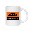 hrncek s potlacou motorkarsky moto ktm ready to race biela