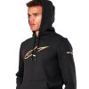 mikina GILDED HOODIE, ALPINESTARS (černá/zlatá) (Velikost/Provedení L)