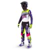 kalhoty SUPERTECH limitovaná edice DIRT STUDIOS, ALPINESTARS (bílá/fialová/růžová/žlutá fluo) 2025 (Velikost/Provedení 34)
