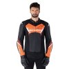 bunda FASTER 3, ALPINESTARS (černá/červená fluo) 2026 (Velikost/Provedení 50)