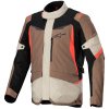 bunda ST-1 WATERPROOF, ALPINESTARS (tmavá khaki/písková/černá/červená fluo) 2026 (Velikost/Provedení S)