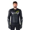 bunda FASTER 3 AIRFLOW, ALPINESTARS (černá/bílá/žlutá fluo) 2026 (Velikost/Provedení 54)