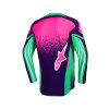 dres TECHSTAR NOMUR, ALPINESTARS (tmavě fialová/zelená/růžová fluo) 2026 (Velikost/Provedení M)