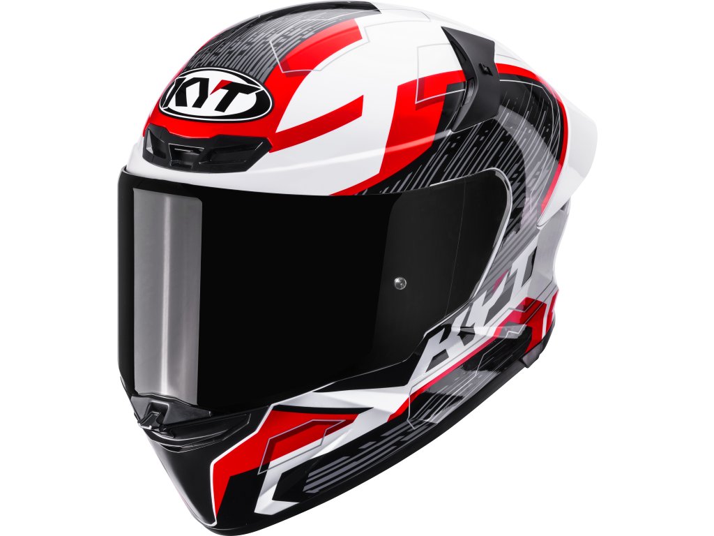 Y6TR0051 KYT TT REVO SPEEDING WHITE RED 3